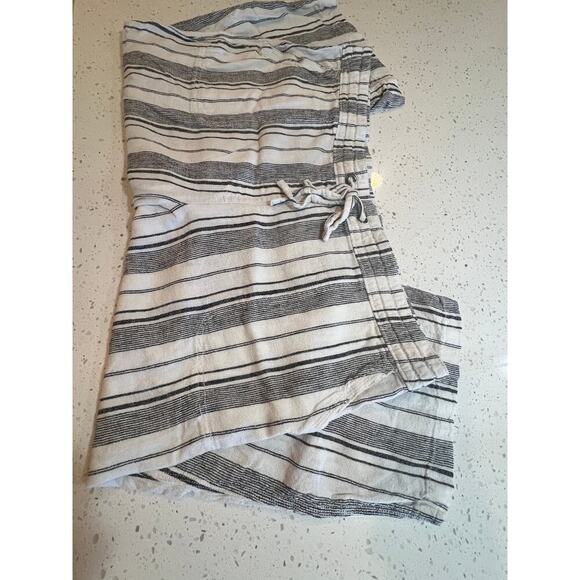 PER SE LINEN BLEND STRIPED CAPRI PANTS WOMENS SIZE 1X - Picture 1 of 7